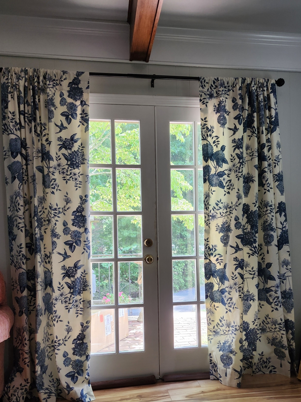 Blue and White Chinoiserie Drapes